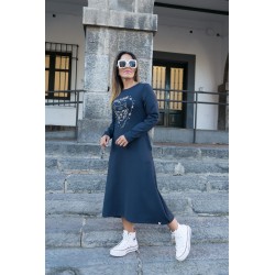 Vestido Salvaje marine