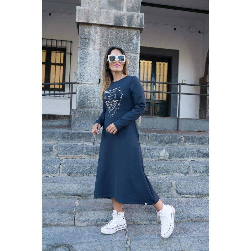 Vestido Salvaje marine