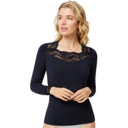 Camiseta térmica encaje