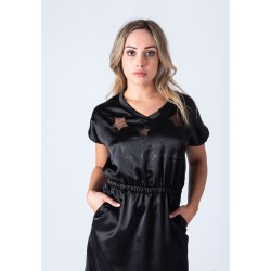 Vestido satinado Estrellas