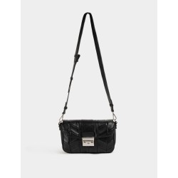 Bolso acolchado negro mujer