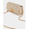Bolso cartera de mano marfil mujer