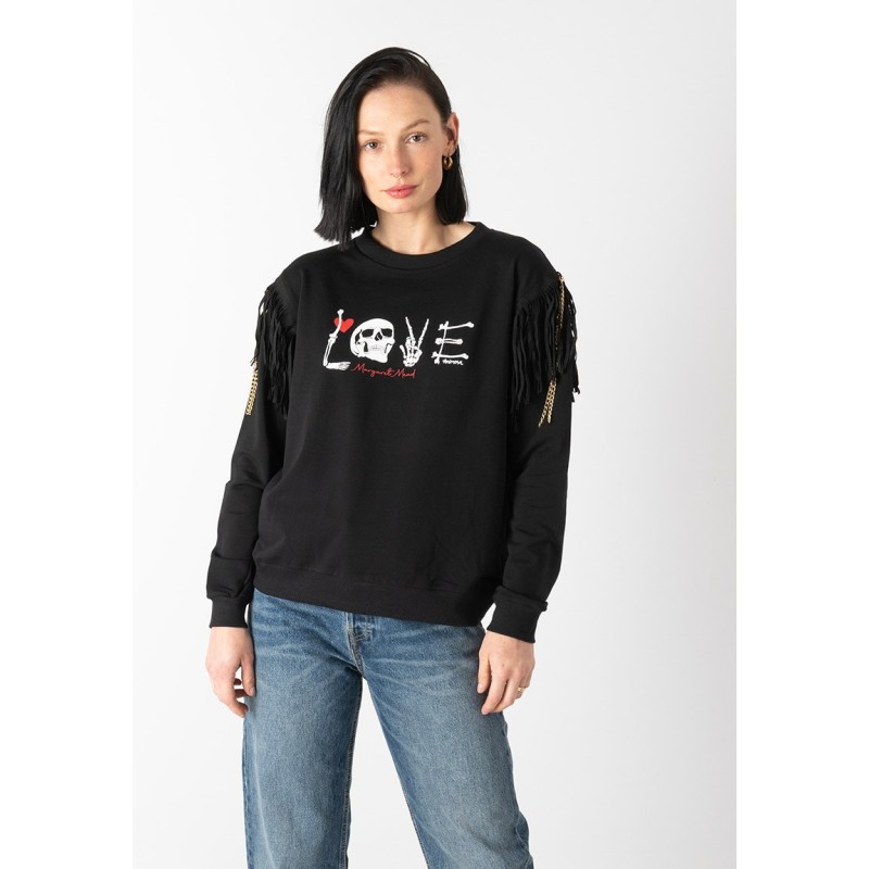 Sudadera Margaret Mead Love negra