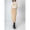 Falda punto Elegirte Camel
