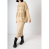 Falda punto Elegirte Camel