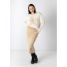 Falda punto Elegirte Camel
