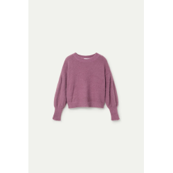 Jersey de punto con textura lila