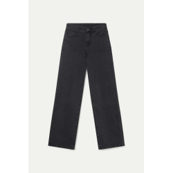 Jeans largos rectos negro lavado