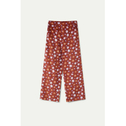 Pantalón de pana estampado floral Montana