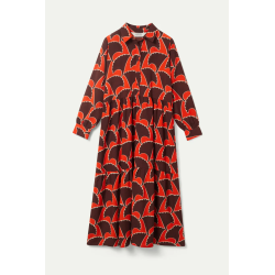 Vestido largo estampado geométrico Pai Pai