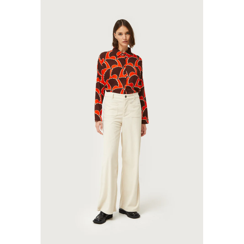 Pantalón de pana blanco