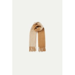Bufanda oversize con flecos beige