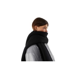 Bufanda larga flecos negra