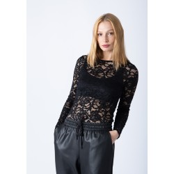 Camiseta Encaje Manga larga