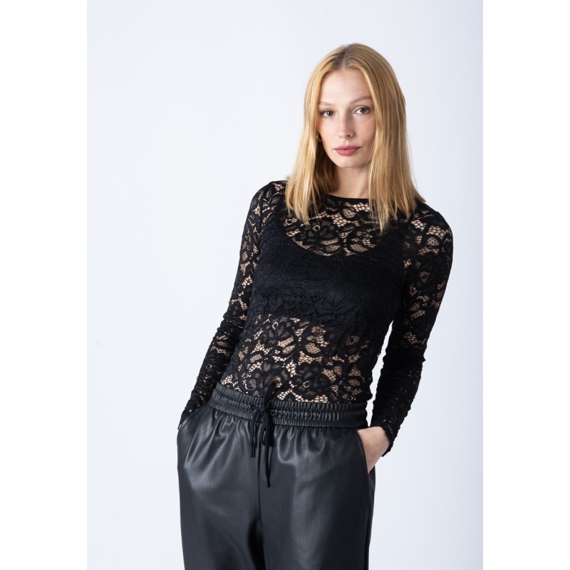 Camiseta Encaje Manga larga