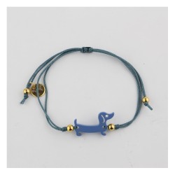 Pulsera Teckel azul