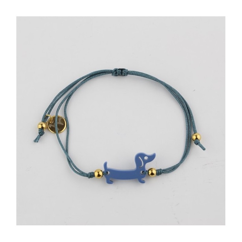 Pulsera Teckel azul