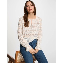 Camiseta fleur marfil