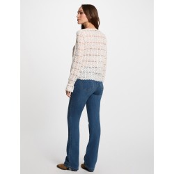 Camiseta fleur marfil