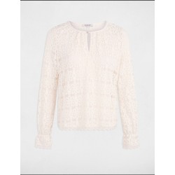 Camiseta fleur marfil