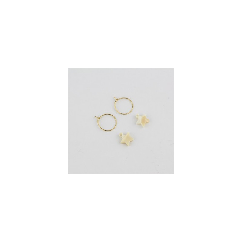 Pendientes mini estrella