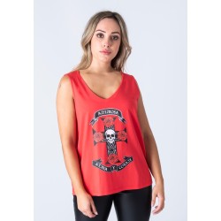 Camiseta cruz rosas rojas