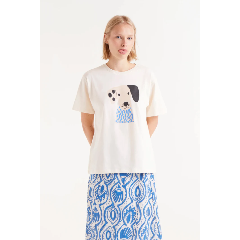 Camiseta print perro aquaria