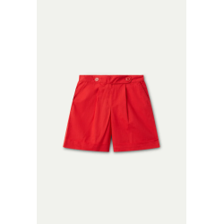 Short botones rojo