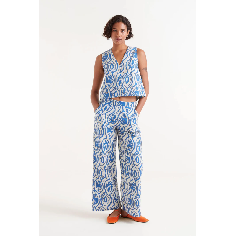 Top estampado aquaria