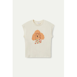 Camiseta print perro cerezas