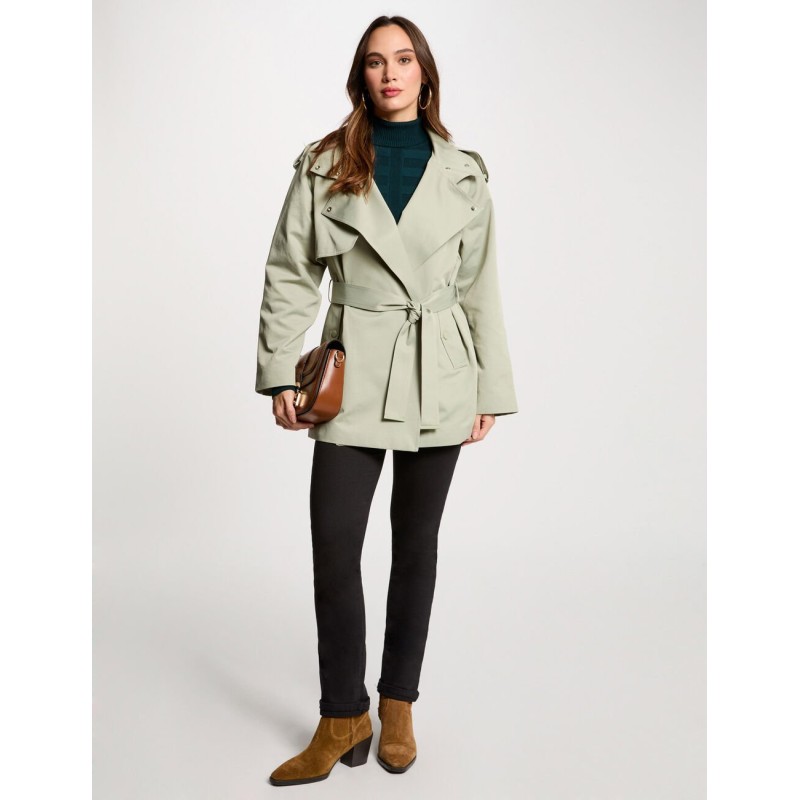 Gabardina line verde claro