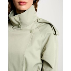 Gabardina line verde claro