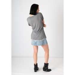 Camiseta Calavera Cachemira Negra