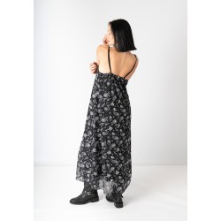 Vestido Tul Calavera Cachemira negro