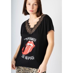 Camiseta Lo que se permite negra