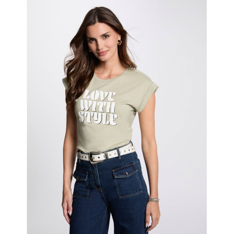 Camiseta style verde claro