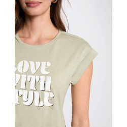 Camiseta style verde claro