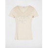 camiseta bisou beige