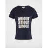 Camiseta amour azul marino