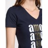 Camiseta amour azul marino