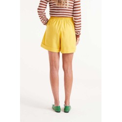 Short botones amarillo
