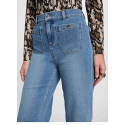 Vaquero clic azul denim