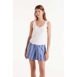 Top pto. botones blanco