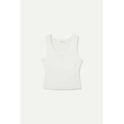 Top pto. botones blanco