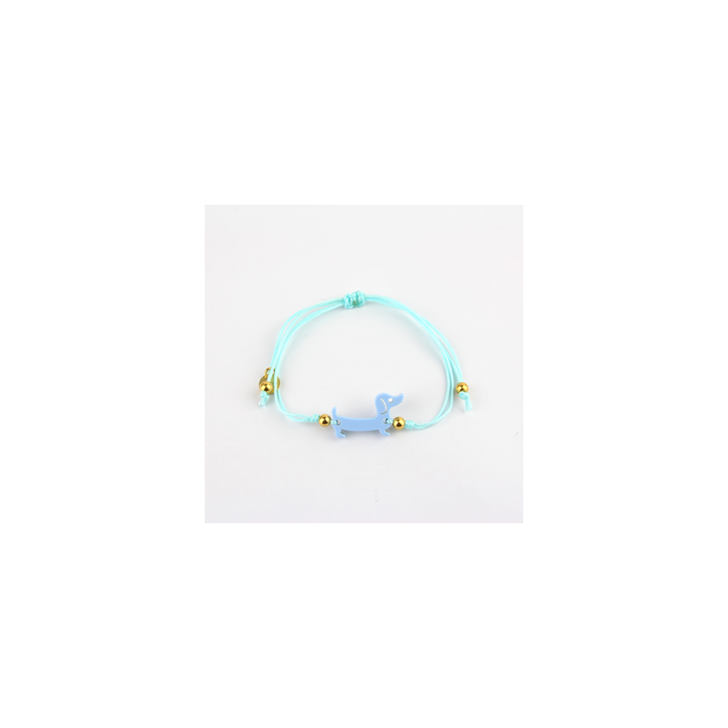 Pulsera Teckel azul cielo