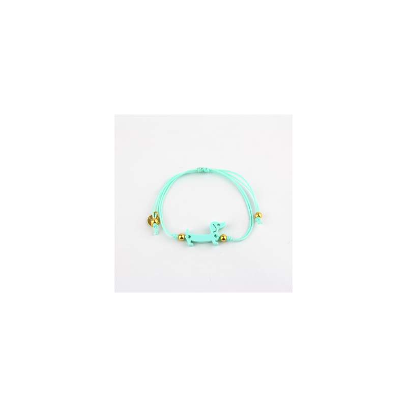 Pulsera Teckel verde agua