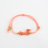 Pulsera Teckel salmón