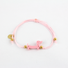 Pulsera Teckel rosa pastel