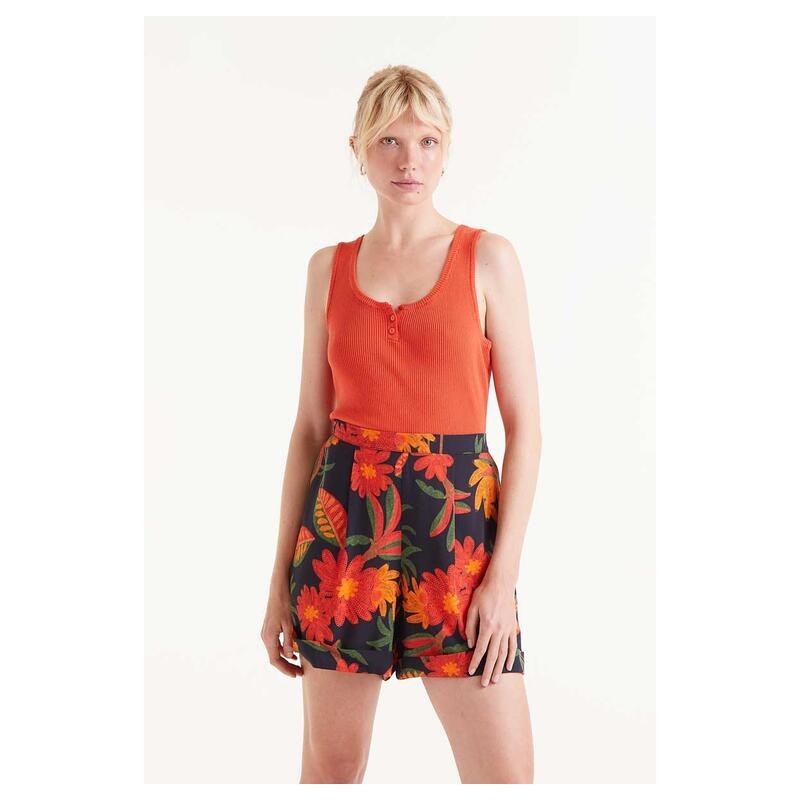 Top punto botones naranja