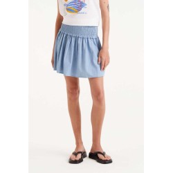 Falda corta efecto denim